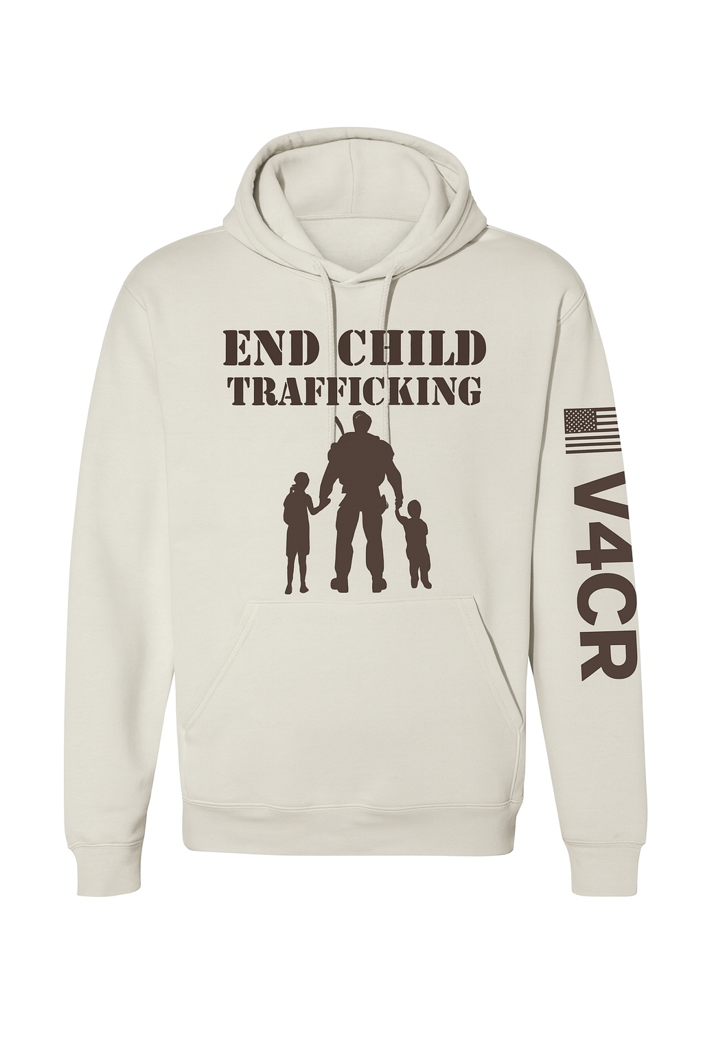 “End Child Trafficking” Long Sleeve Hoodie