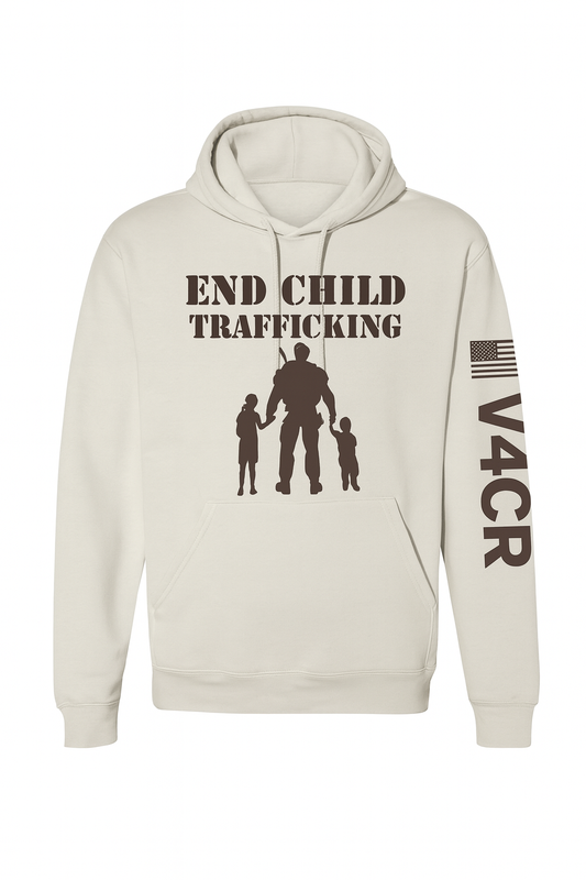 “End Child Trafficking” Long Sleeve Hoodie